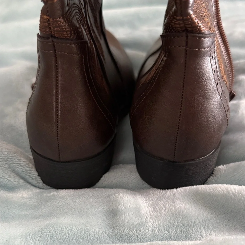 Dream Pairs Brown Kids Cowboy Boots